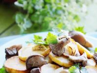 Жареные вешенки с картошкой – пошаговые рецепты приготовления на скороводе
